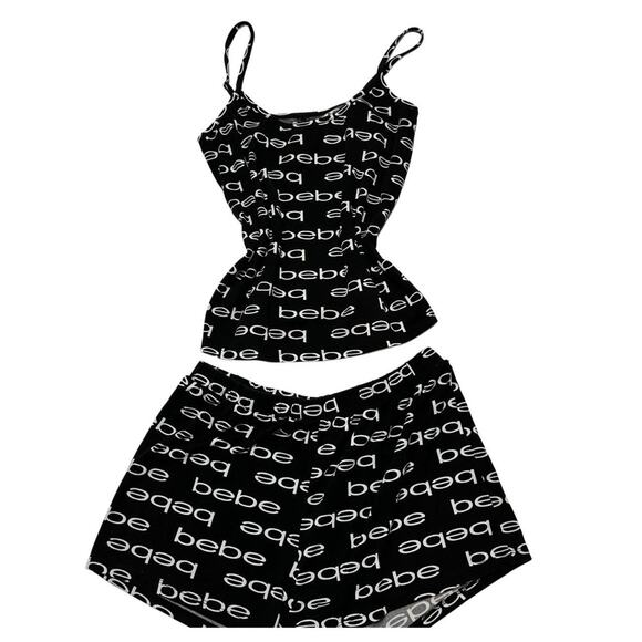 BeBe Size Small Loungewear Sleep Set Tank + Shorts - Picture 1 of 5